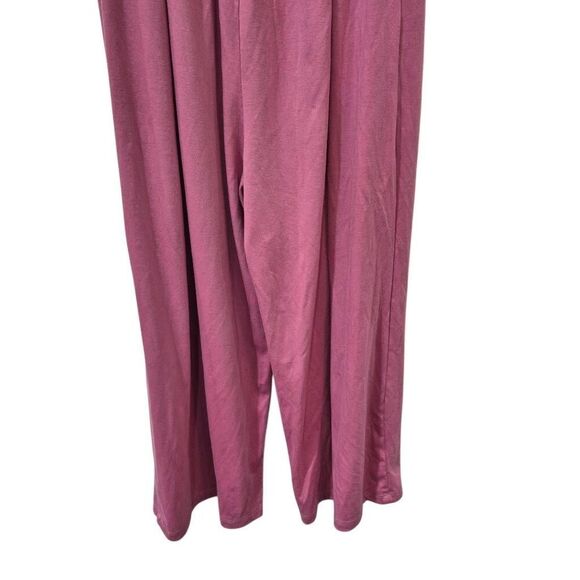 Amazon Women's Dusty Pink Poly/Spandex Jersey Knit Adj Straps Overalls Jumpsuit - Picture 4 of 13